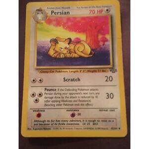 Persian‎ Scratch Pokemon Card
